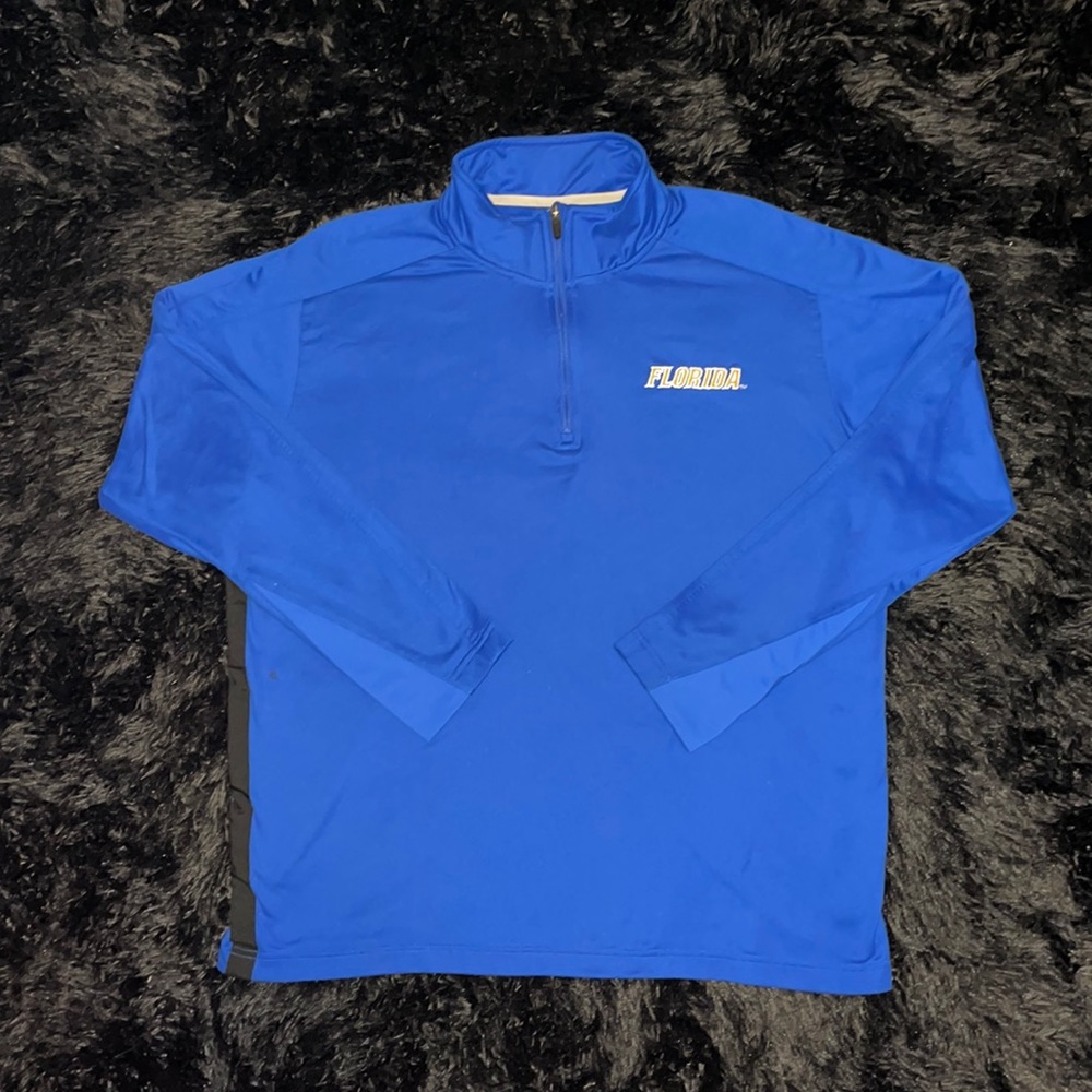 Men’s Nike Blue Florida Gators Quarter-Zip Jacket